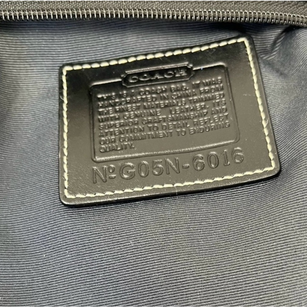 Vintage 2005 Coach Signature Black and Gray Messenger Crossbody Bag EUC - Picture 5 of 5